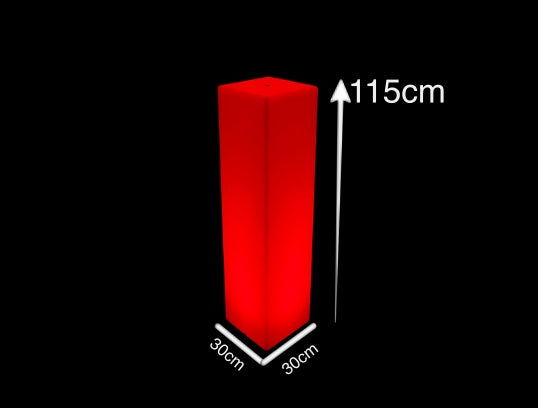 Location Colonne Carrée 115 Lumineuse-Mobilier Lumineux