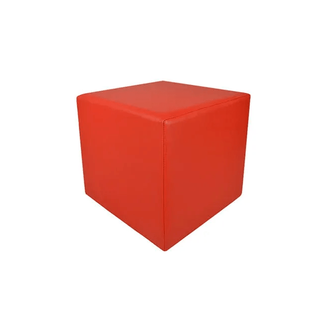 Location Pouf Rouge 40x40cm-GP LOCO ÉVÉNEMENT