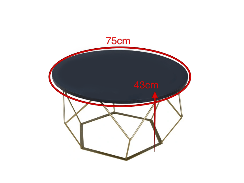 Table Basse Forsa Noire Location-GP LOCO EVENEMENT