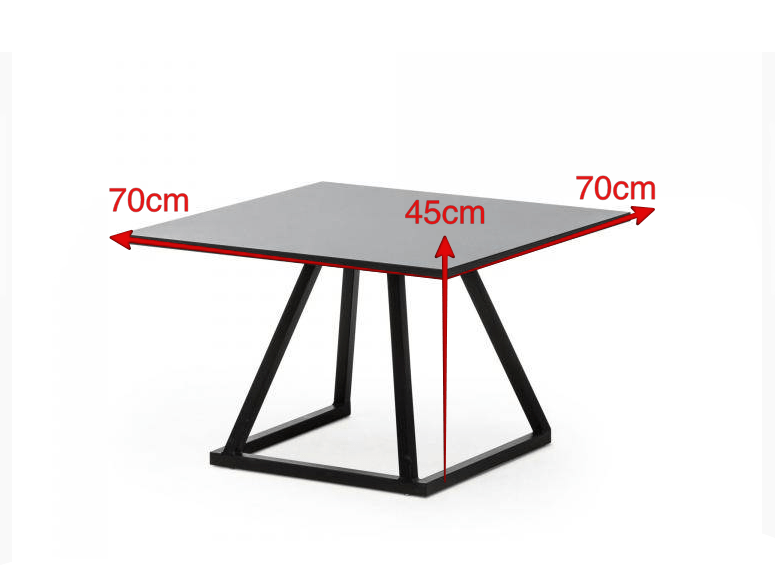 Table Basse Linea Noire Location-GP LOCO EVENEMENT