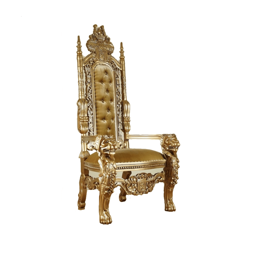 Location Chaise Trône D'or-GP LOCO ÉVÉNEMENT