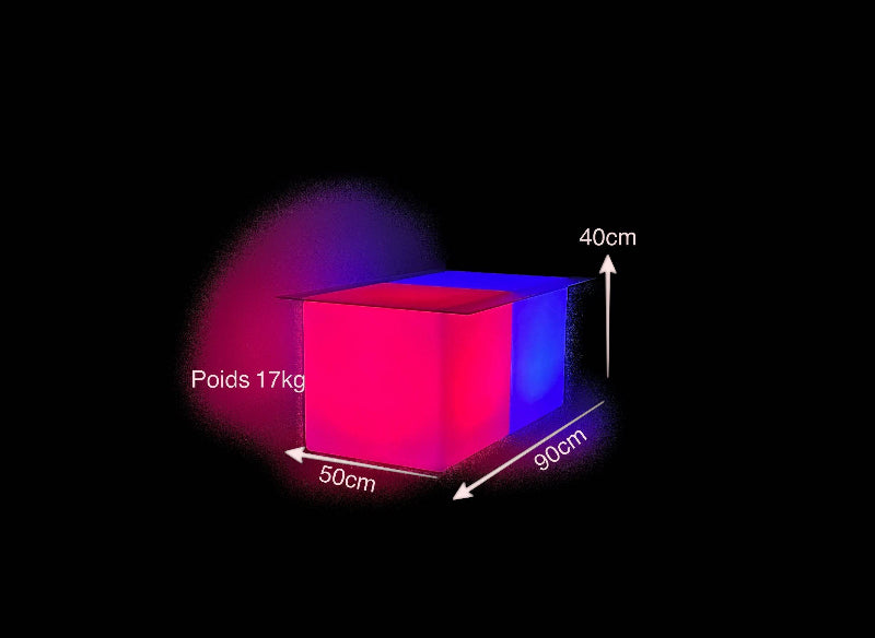 TABLE BASSE LUMINEUX -gp loco évènement