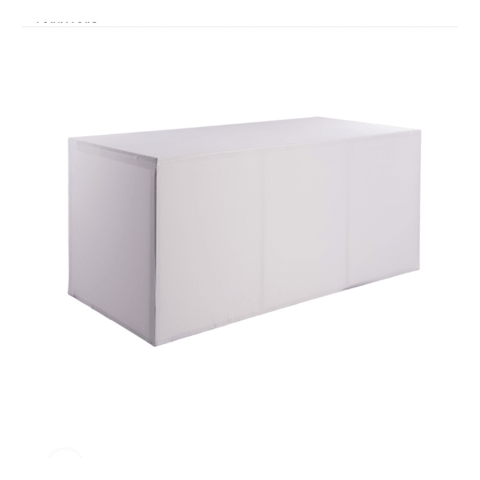 Location de buffet box houssé blanc - GP LOCO EVENEMENT