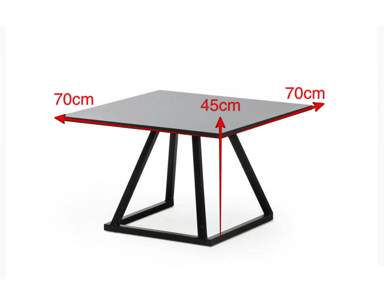 Location Table Basse Linea Noire - GP LOCO EVENEMENT