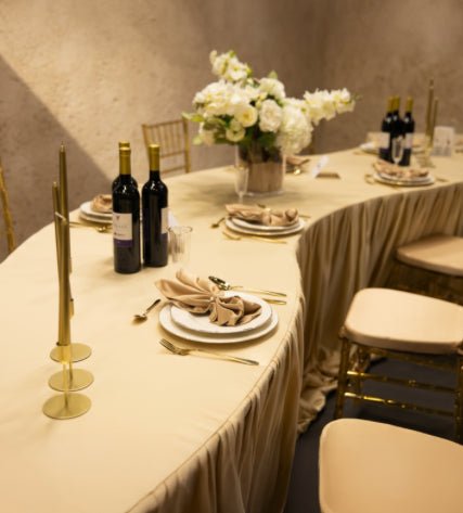 Location Table Vague Bois Clair 190cm - GP LOCO EVENEMENT
