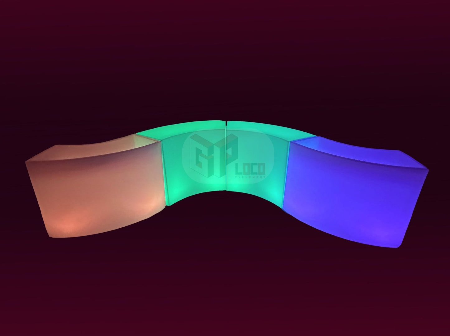 Location Bar Snake Ice lumineux-Mobilier Événementiel