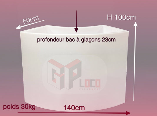 Location Bar Snake Ice Lumineux - GP LOCO EVENEMENT