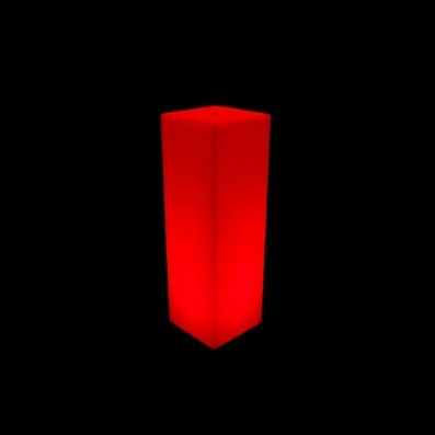 Location Colonne Carrée 80 Lumineuse-Mobilier Lumineux