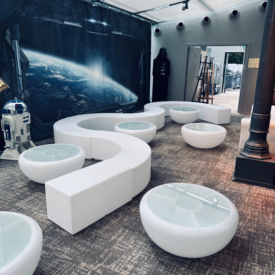 Deco assises coloris blanc