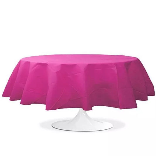 Location Nappe Ronde Fuchsia 240cm