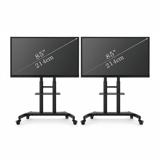 Pack 2 Écrans Géants LED 85" avec Supports Mobiles pour vos Événements à Compiègne, Amiens et Beauvais