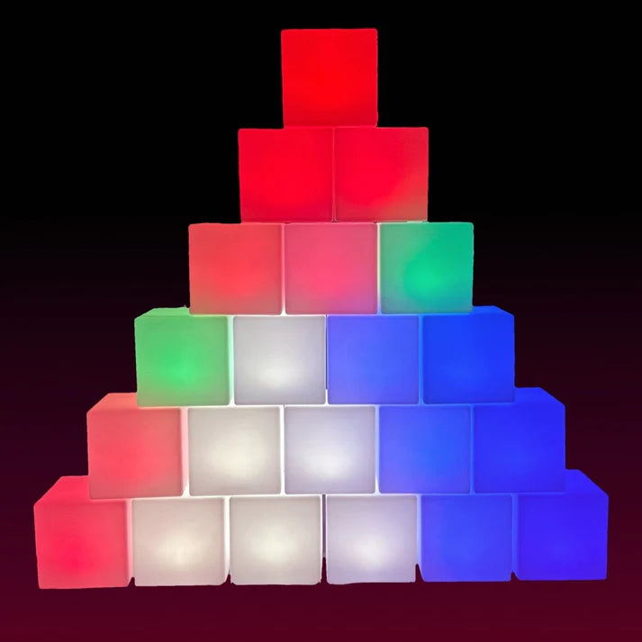 Location cube lumineux 40cm