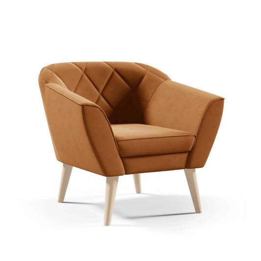 Location Fauteuil Gloria Beige Foncé Pour Évènement 
