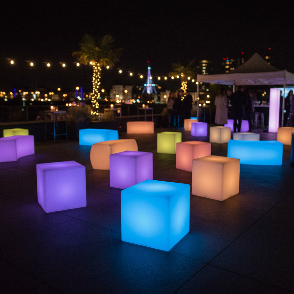 Fotografia eventowa z kostkami LED lumineux