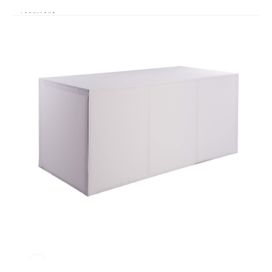 Location de buffet box houssé blanc