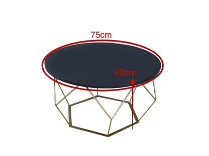 Table Basse Forsa Noire Location-GP LOCO EVENEMENT