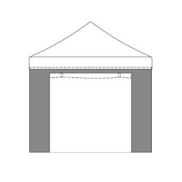 Location Bâche de Côté Porte 3m Blanche pour Tente Pliante - GP LOCO EVENEMENT
