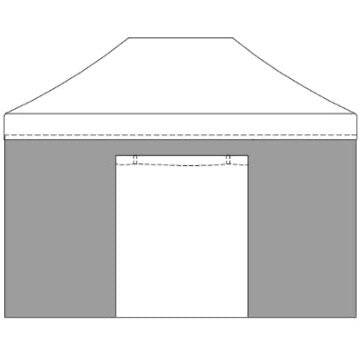 Location Bâche de Côté Porte 4,5m Blanche pour Tente Pliante - GP LOCO EVENEMENT