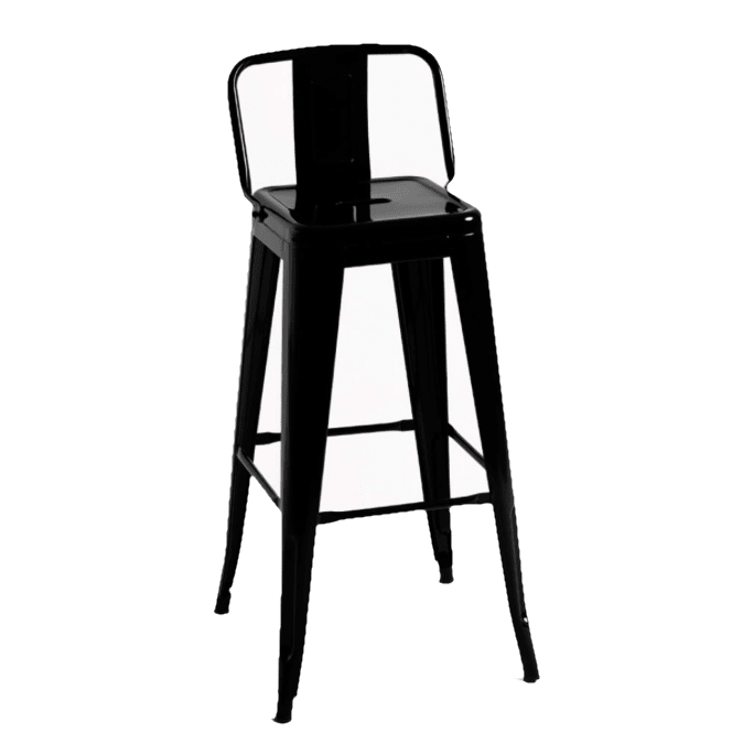 Location Chaise Haute Tolix Noir - GP LOCO EVENEMENT
