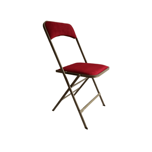 Location Chaise Pliante Rouge & Or M1 Paris & Paris - GP LOCO EVENEMENT
