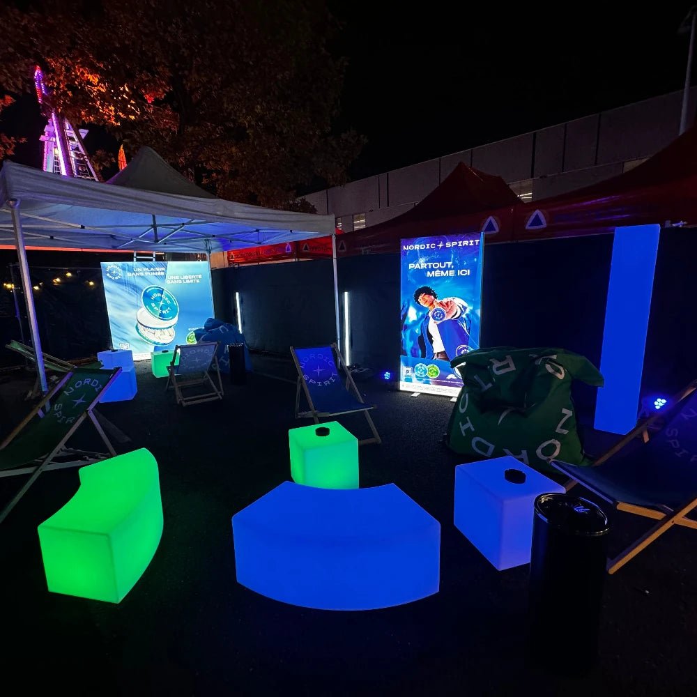 Location Cube 40 Lumineux - GP LOCO EVENEMENT