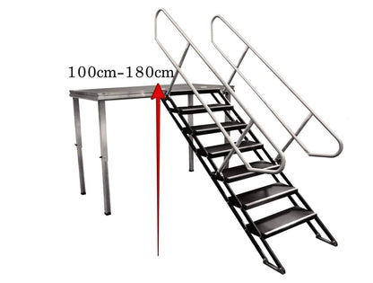Location Escalier Pour Praticable Hauteur 100 - 180cm - GP LOCO EVENEMENT