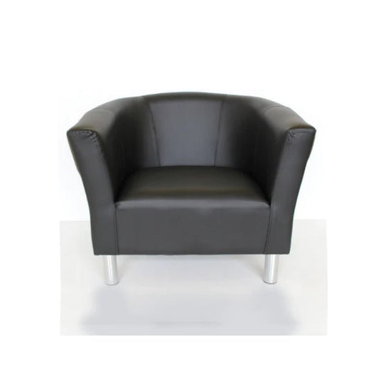 Location Fauteuil Club Cuir Noir - GP LOCO EVENEMENT