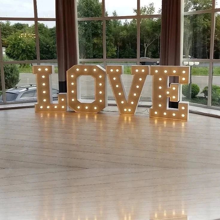 Location Lettres Love Lumineuses Rétro - GP LOCO EVENEMENT