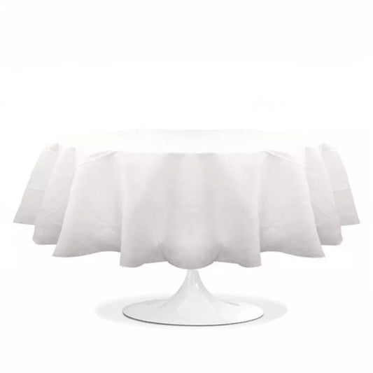 Location Nappe Ronde Blanche 240cm - GP LOCO EVENEMENT