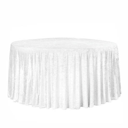 Location Nappe Ronde Blanche Velours 300 x 300 - GP LOCO EVENEMENT