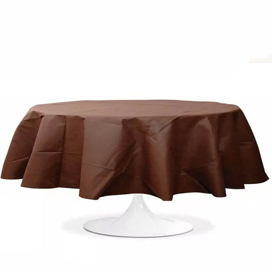 Location Nappe Ronde Chocolat 240cm - GP LOCO EVENEMENT