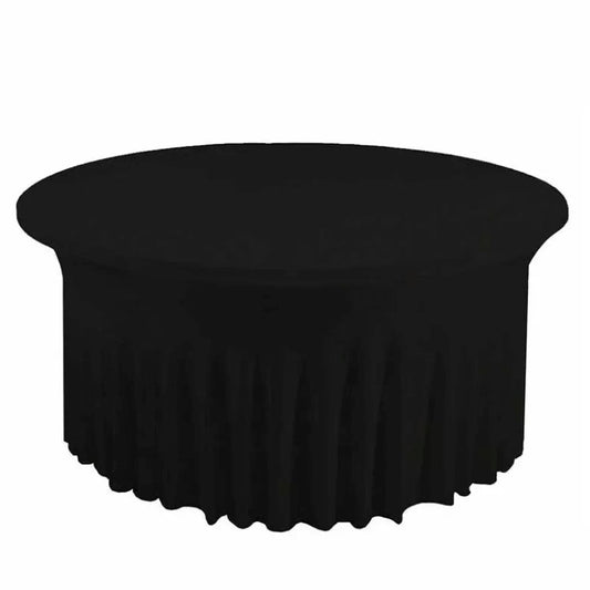 Location Nappe Ronde Juponnage Noir 150cm - GP LOCO EVENEMENT
