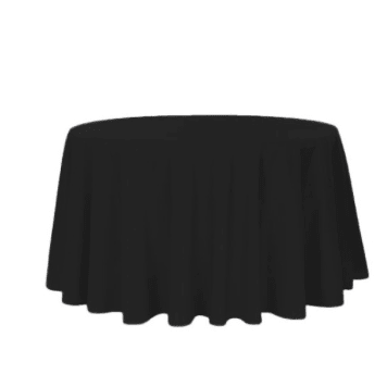 Location Nappe Ronde Noire 300 x 300 - GP LOCO EVENEMENT
