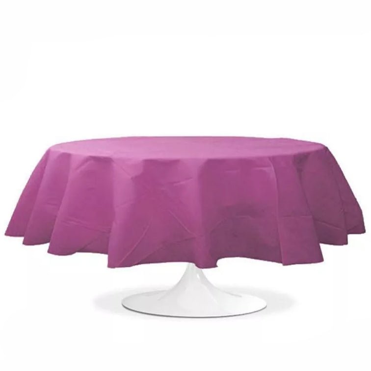Location Nappe Ronde Prune 240cm - GP LOCO EVENEMENT
