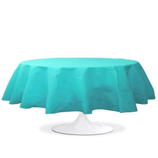 Location Nappe Ronde Turquoise 240cm - GP LOCO EVENEMENT