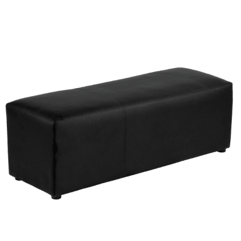 Location Pouf banquette lounge 120 x 45 cm Noire - GP LOCO EVENEMENT