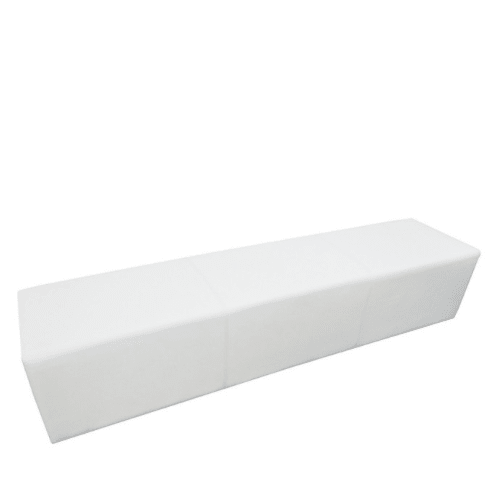 Location Pouf banquette lounge 200 x 45 cm Blanche - GP LOCO EVENEMENT