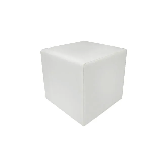 Location Pouf Blanc 40x40cm - GP LOCO EVENEMENT