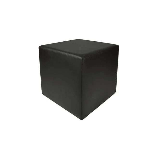 Location Pouf Noir 40x40cm - GP LOCO EVENEMENT