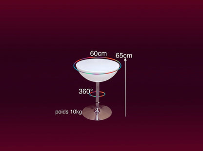 Location Table Basse Grégory Lumineuse - GP LOCO EVENEMENT
