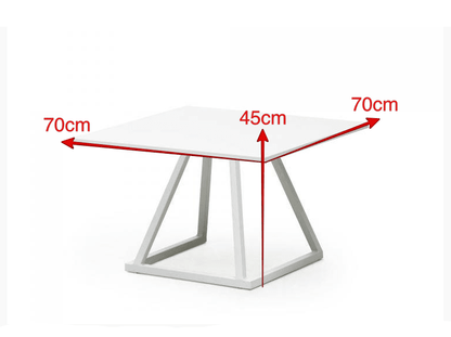 Location Table Basse Linea Blanche - GP LOCO EVENEMENT