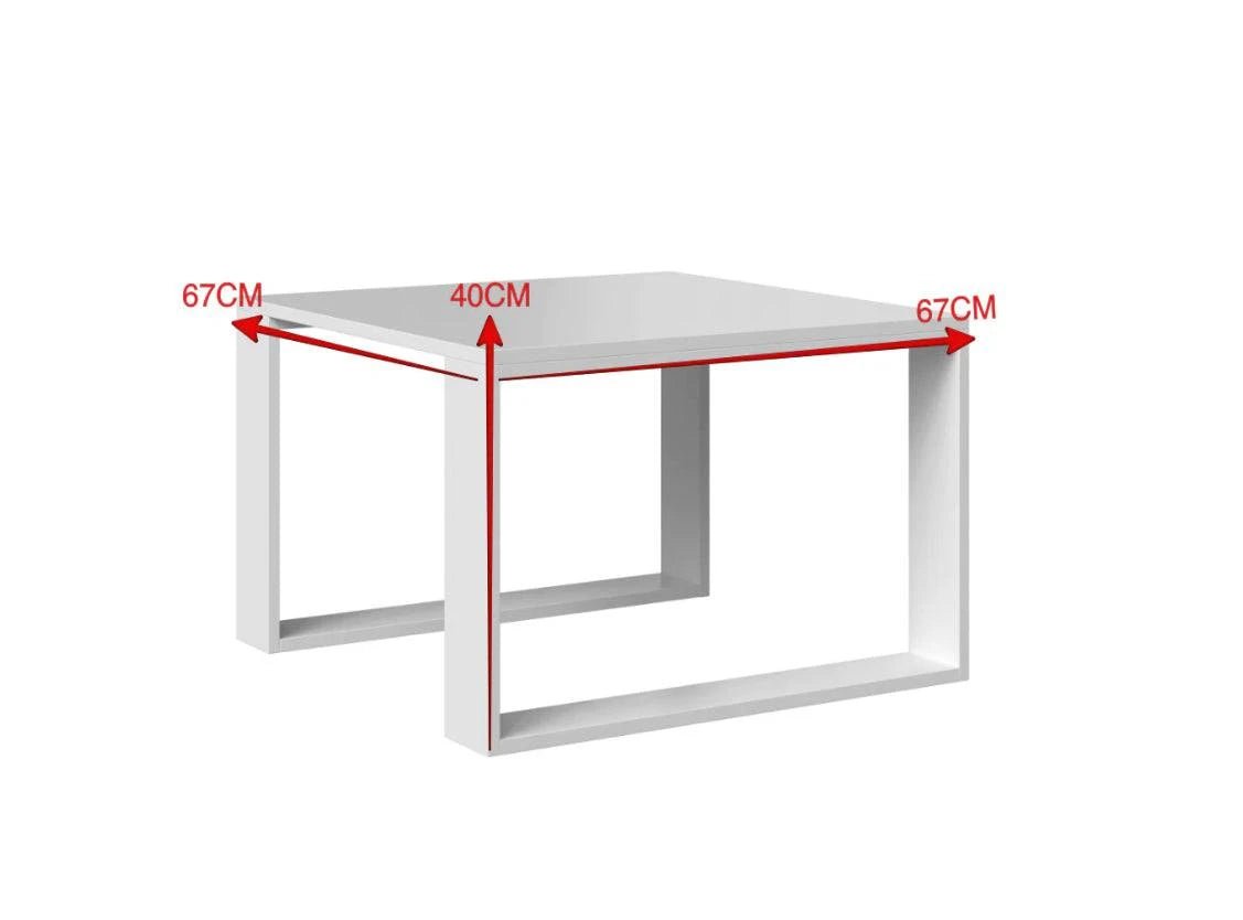 Location Table Basse Luca Blanche - GP LOCO EVENEMENT