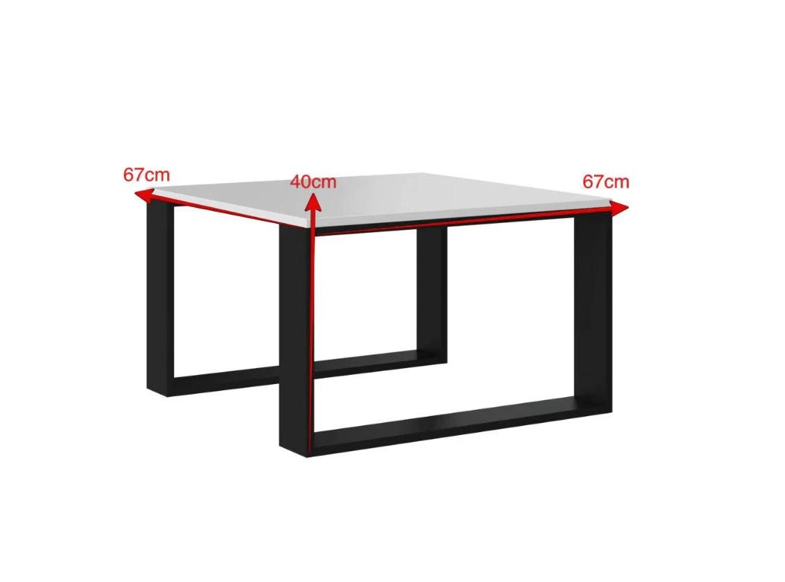Location Table Basse Luca Noire - GP LOCO EVENEMENT