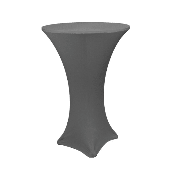 Location Table Haute Pliante Housse Grise - GP LOCO EVENEMENT