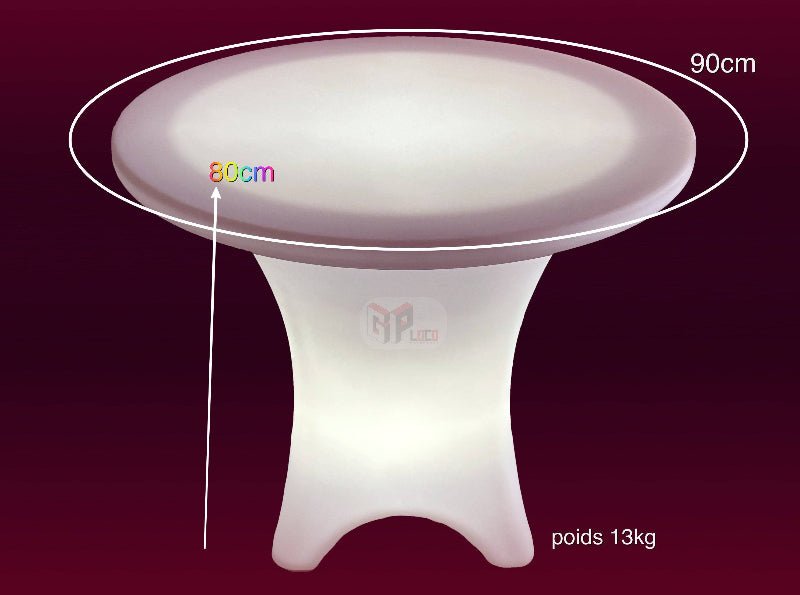 Location Table Louis Lumineuse - GP LOCO EVENEMENT