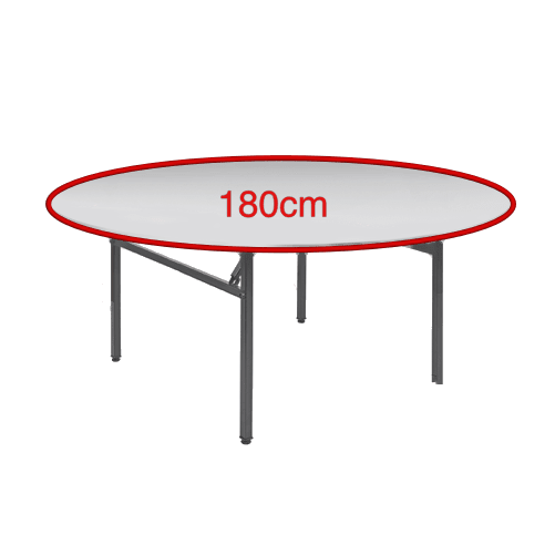 Location Table Pliante Ronde 180cm - Standard - GP LOCO EVENEMENT