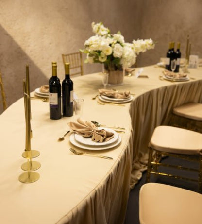 Location Table Vague Bois Clair 190cm - GP LOCO EVENEMENT