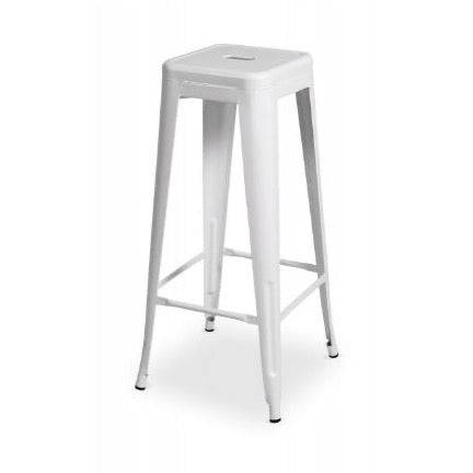 Location Tabouret Haut Tolix Blanc - GP LOCO EVENEMENT