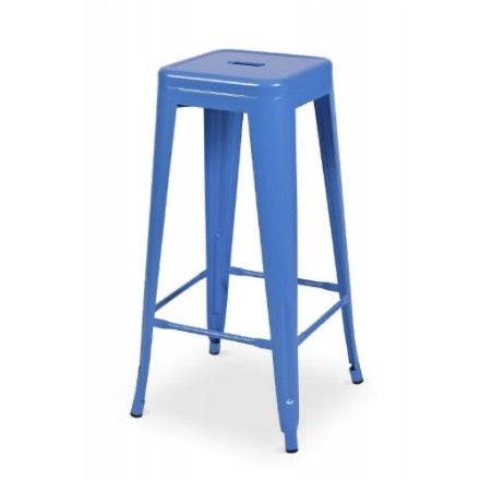Location Tabouret Haut Tolix Bleu - GP LOCO EVENEMENT