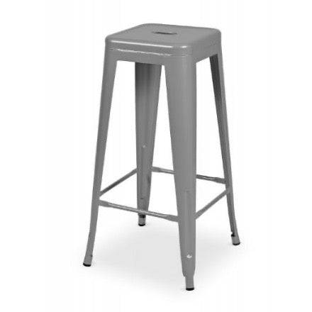Location Tabouret Haut Tolix Gris - GP LOCO EVENEMENT